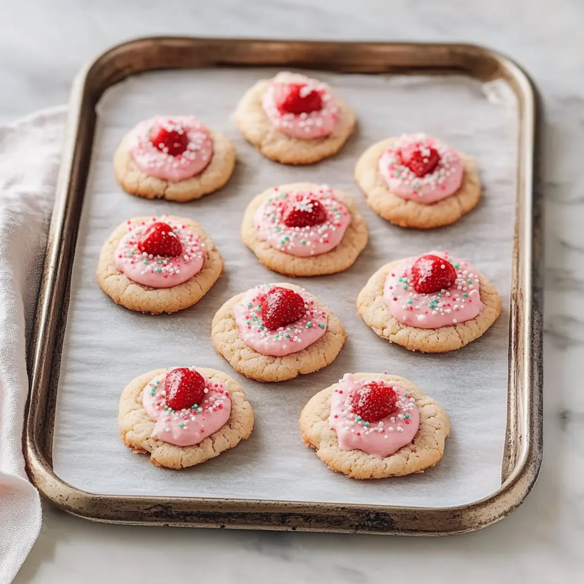 Strawberry Kiss Cookies Recipe