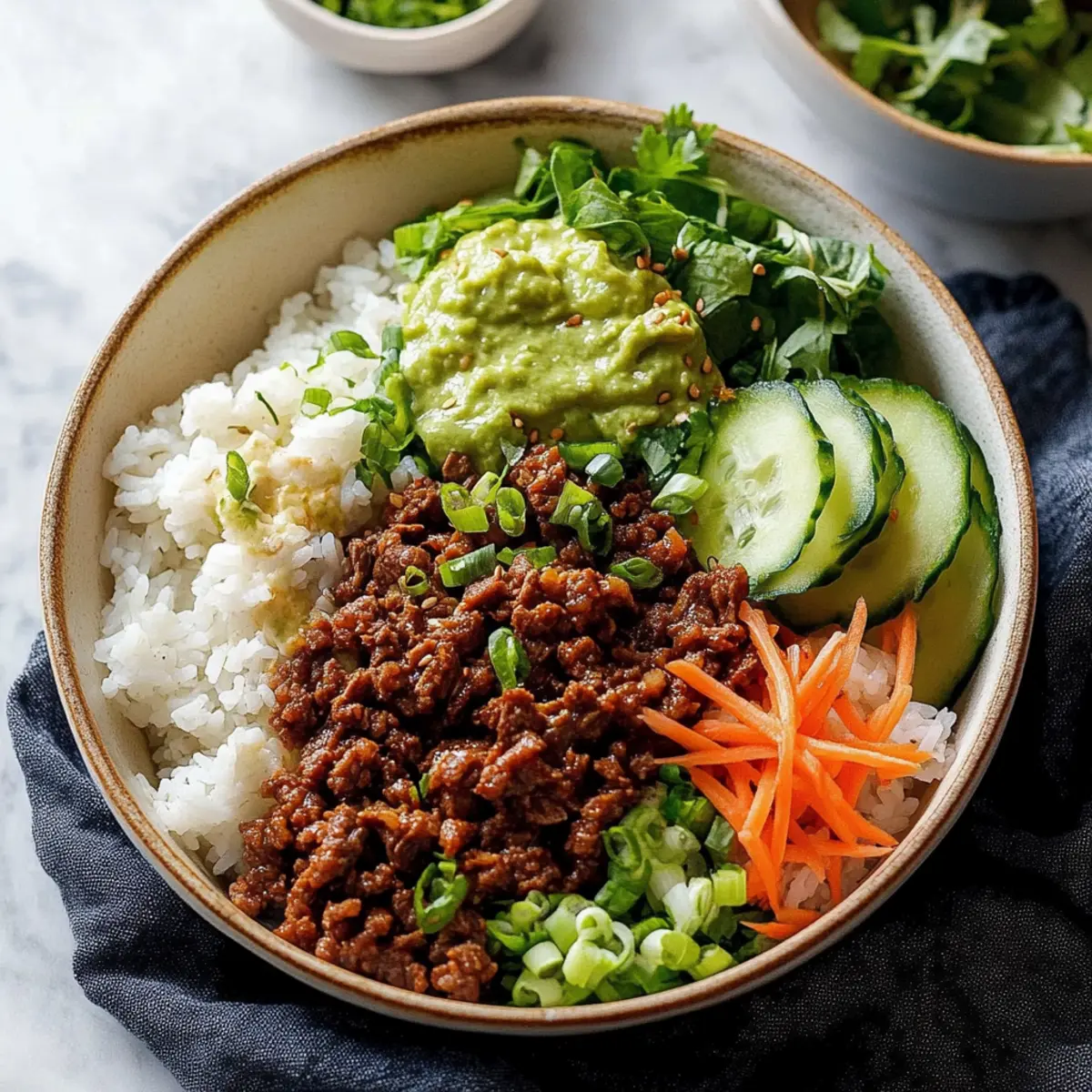 Korean Beef Bulgogi Rice Bowls Recipe
