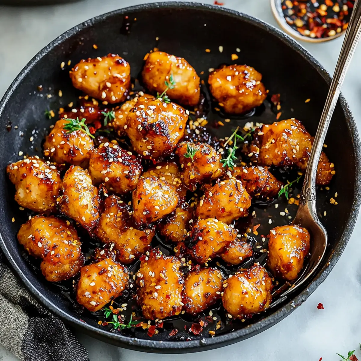 Honey Garlic Chicken Bites Recipe