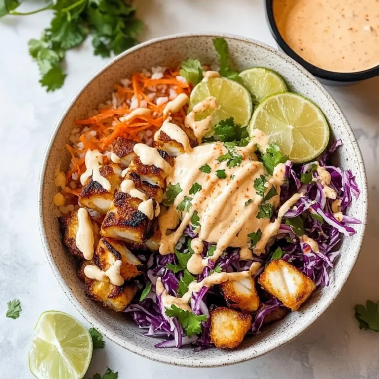 Fish Taco Bowl with Spicy Mayo Recipe