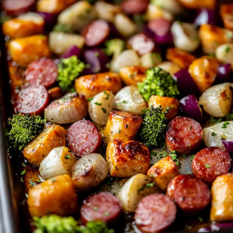 Honey Garlic Kielbasa Sheet Pan Recipe
