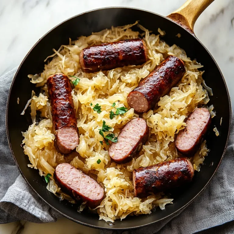 Kielbasa and Sauerkraut Skillet Recipe
