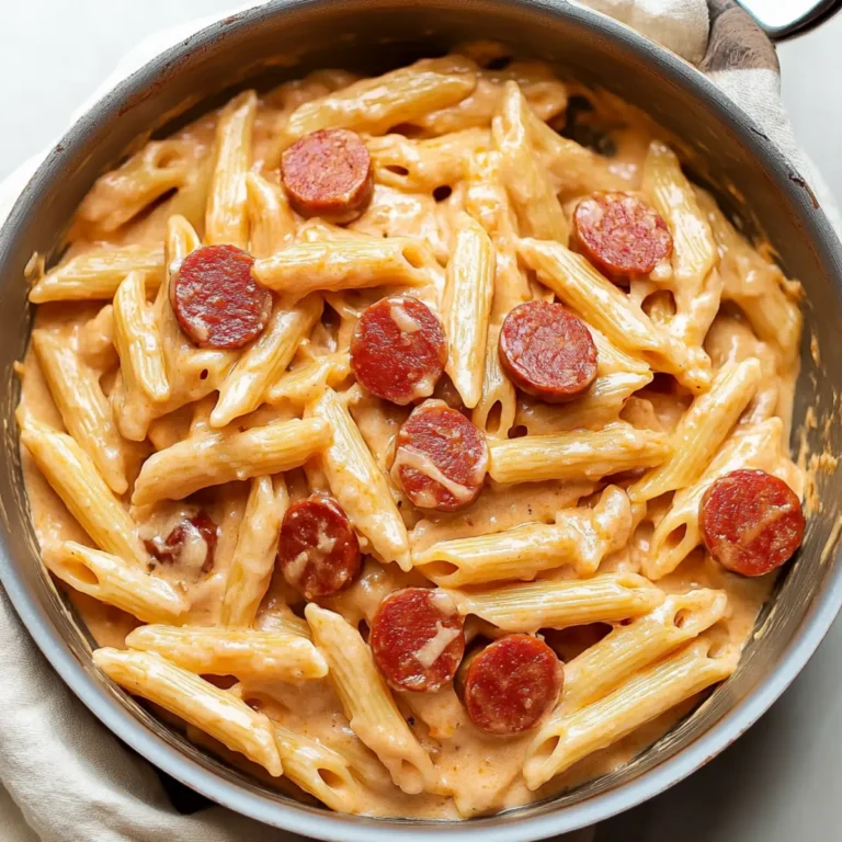 Cheesy Kielbasa Pasta Recipe