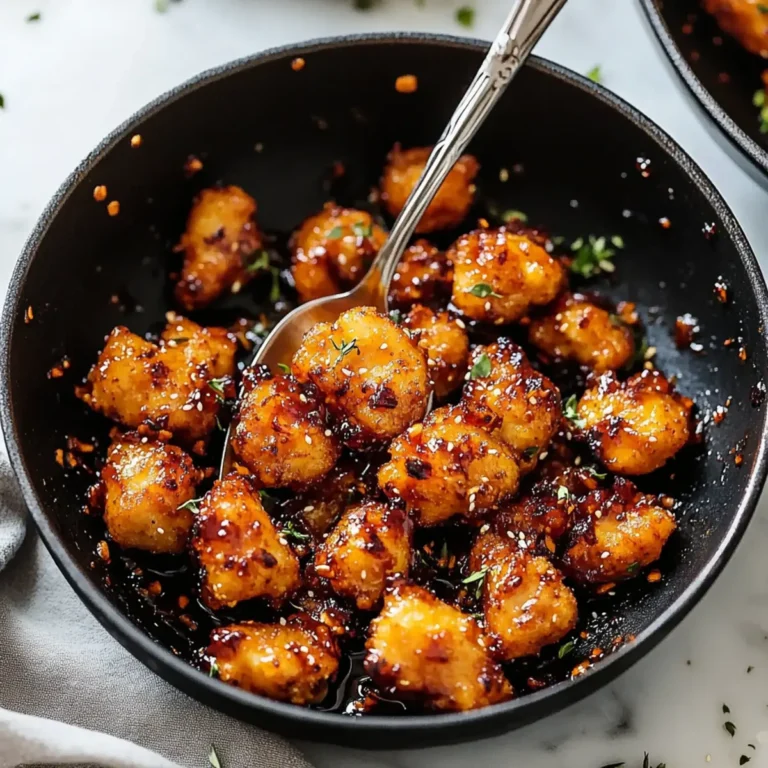 Honey Garlic Chicken Bites Recipe