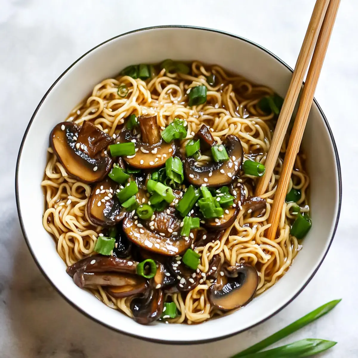 Mushroom Ramen Noodles Recipe