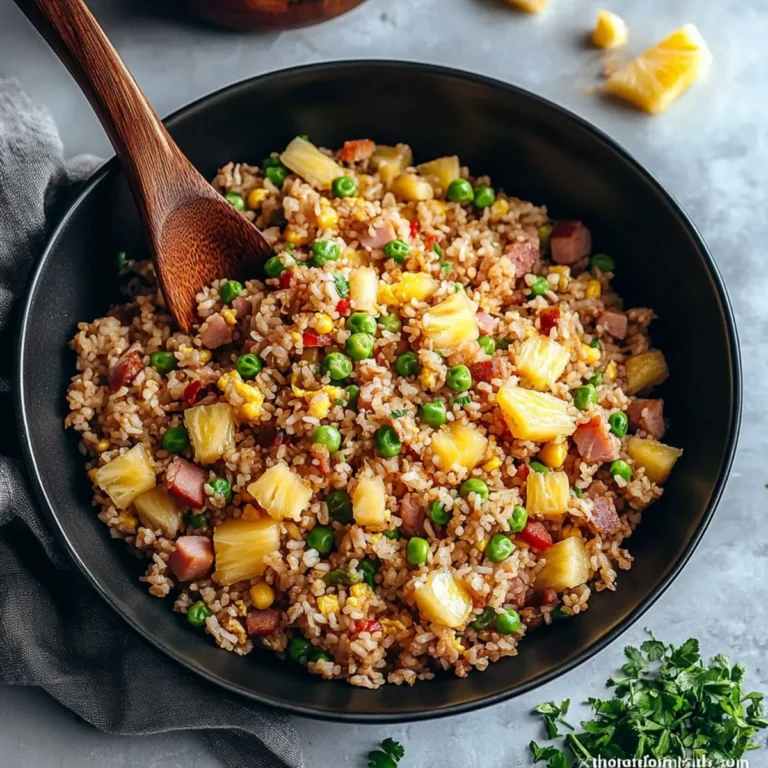 Leftover Ham Pineapple Fried Rice Recipe