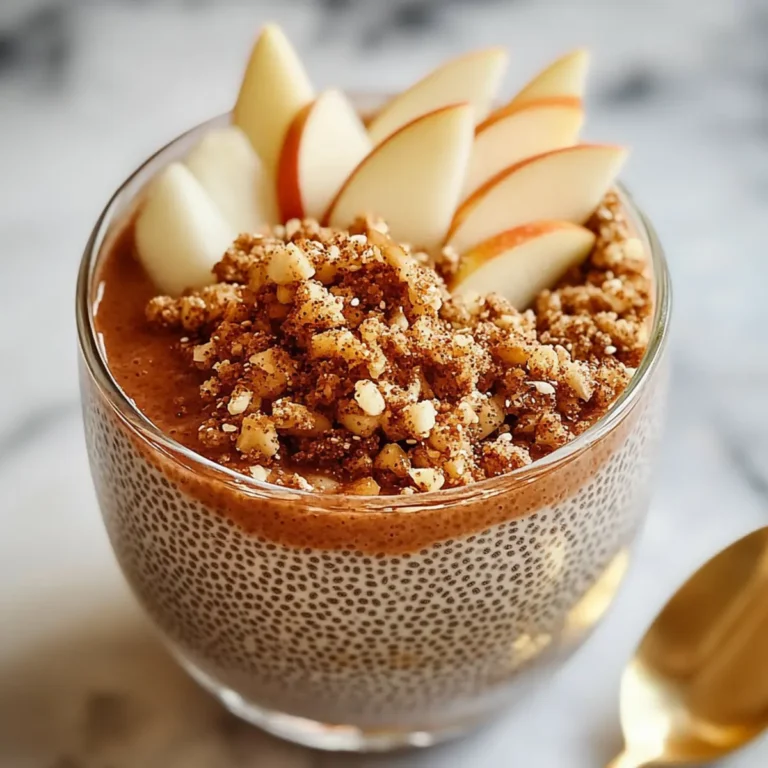 Apple Cinnamon Chia Pudding with Fruit Crumble Recipe