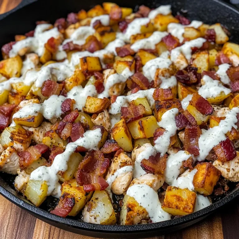 Chicken Bacon Ranch Potato Skillet Recipe