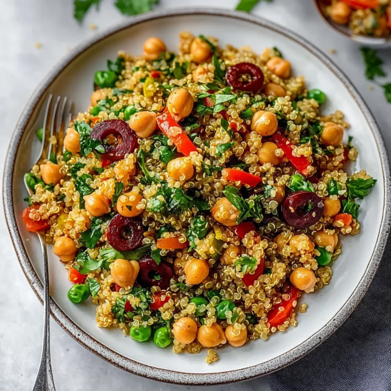 Vibrant Curry Chickpea Quinoa Salad Recipe