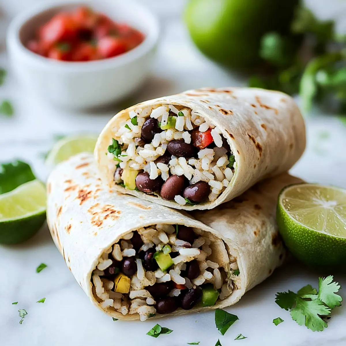 Black Bean and Rice Burritos Recipe