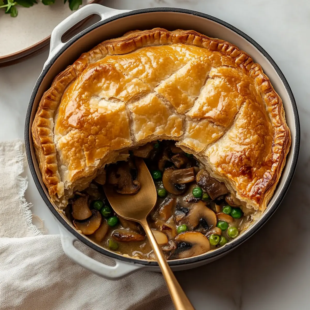 Mushroom Puff Pastry Pot Pie Recipe