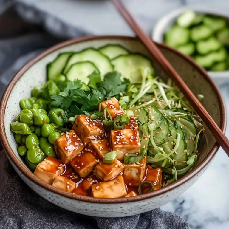 Sticky Glazed Tofu Bowls with Yum Yum Sauce Recipe