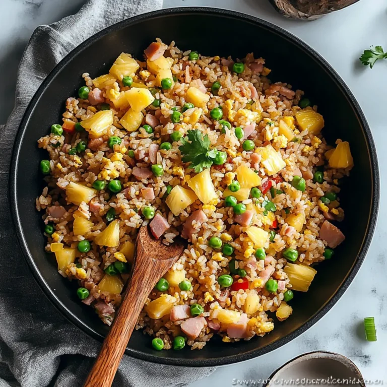 Leftover Ham Pineapple Fried Rice Recipe