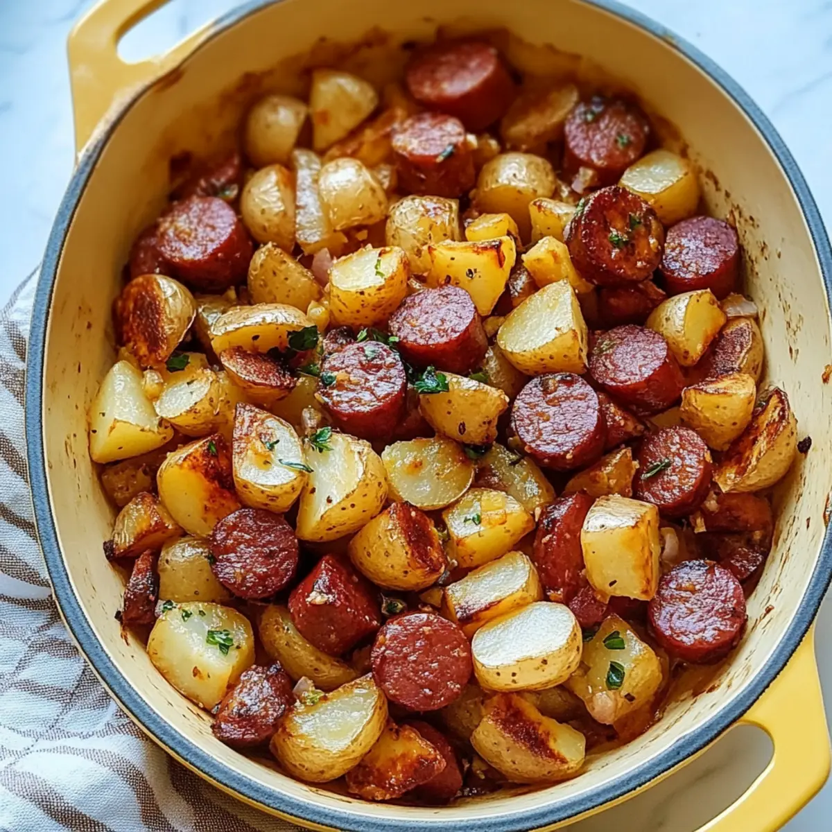 Kielbasa and Potatoes SkilletRecipe