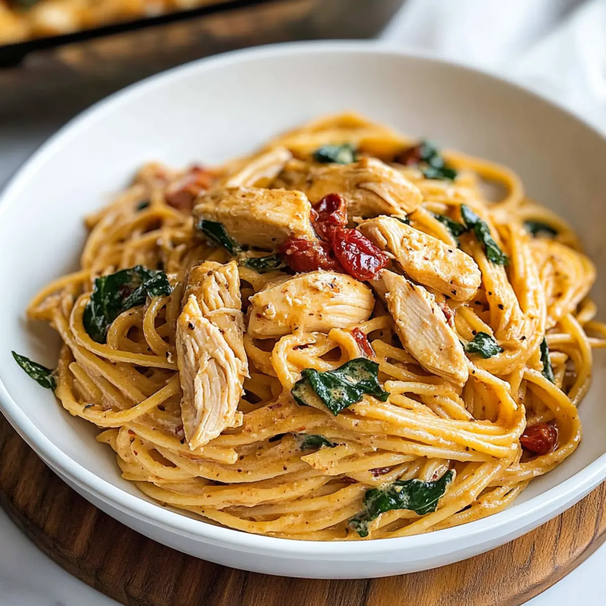 Creamy Tuscan Chicken Pasta Recipe