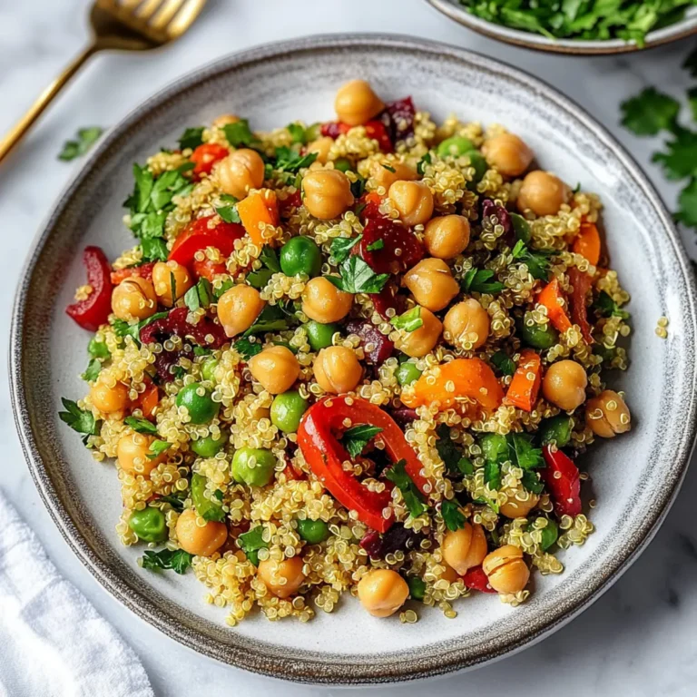 Vibrant Curry Chickpea Quinoa Salad Recipe