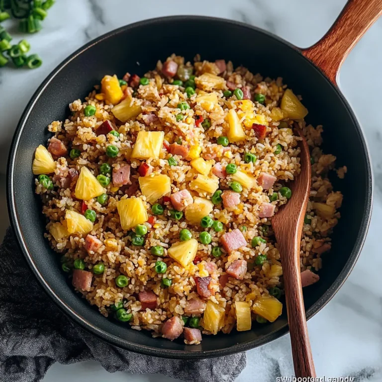 Leftover Ham Pineapple Fried Rice Recipe