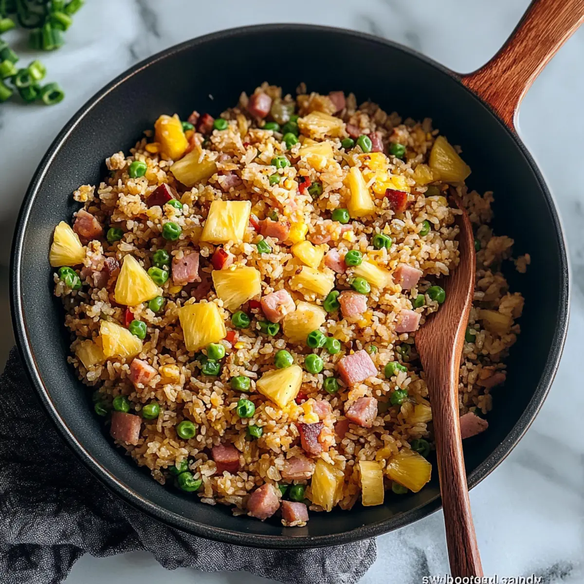 Leftover Ham Pineapple Fried Rice Recipe