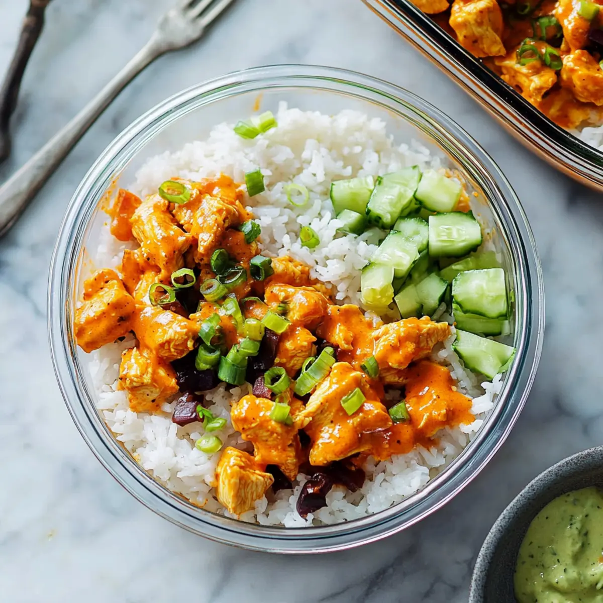 Buffalo Chicken Rice Bowls Recipe