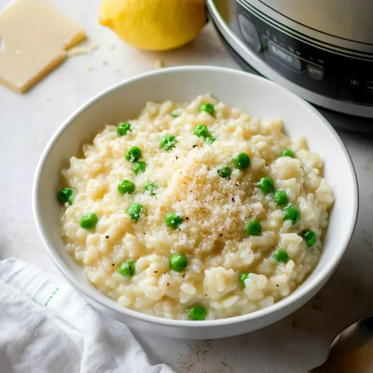 Creamy Lemon Parmesan Risotto in Rice Cooker Recipe