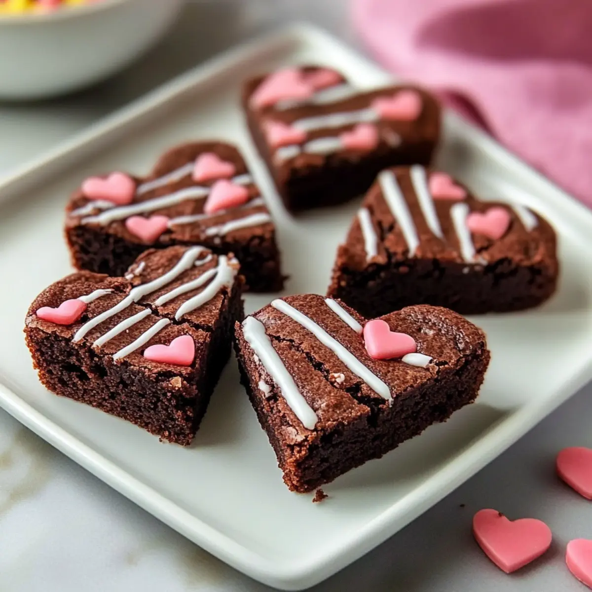 Heart-Shaped Brownies Recipe
