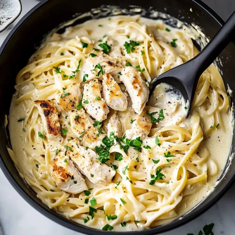 One Pot Chicken Alfredo Pasta Recipe