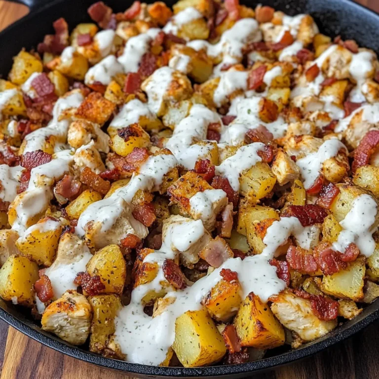 Chicken Bacon Ranch Potato Skillet Recipe