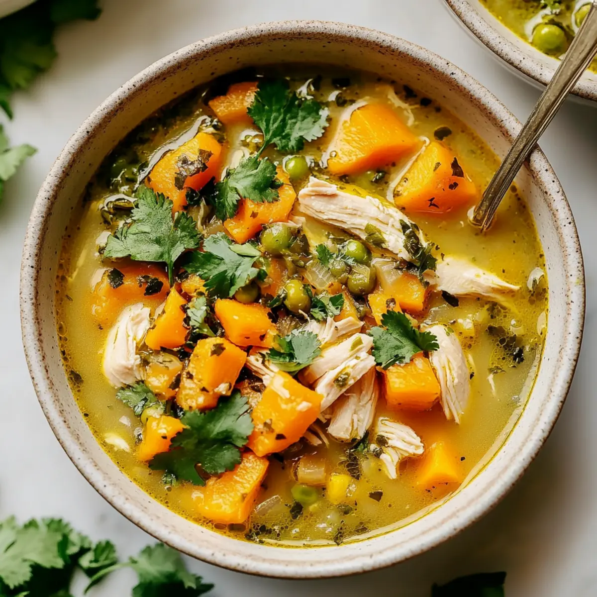 Butternut Squash Green Chile Chicken Soup Recipe