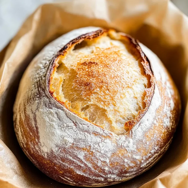 No-Knead Sourdough Bread Recipe