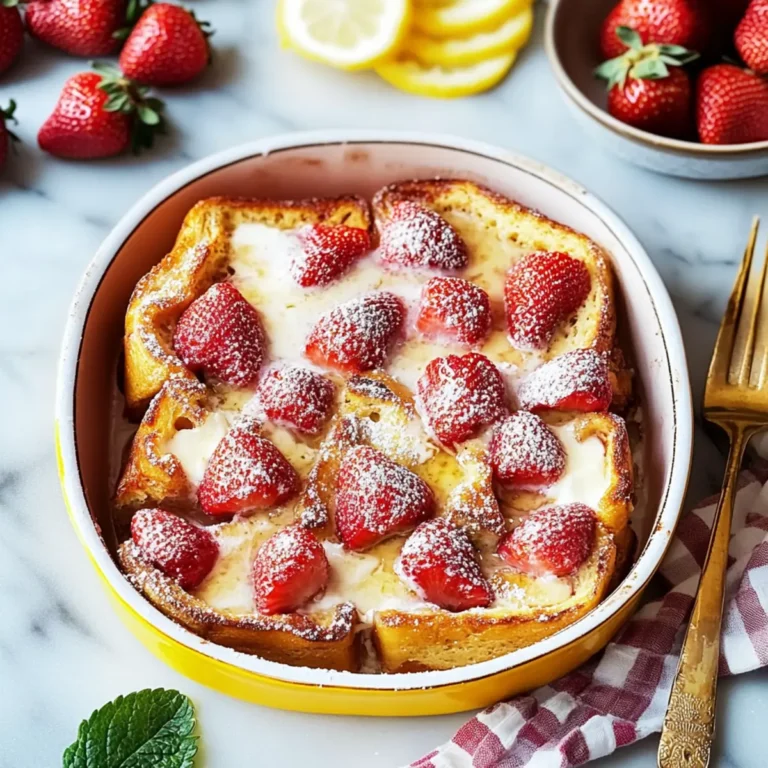 Baked Strawberries and Cream French Toast Recipe