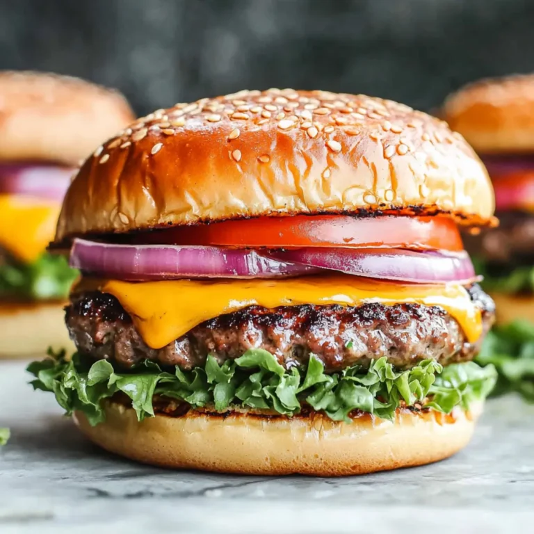 Perfect Grilled Hamburger Recipe