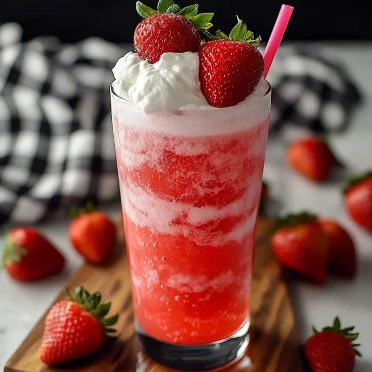 Strawberry Soda with Vanilla Cream Recipe