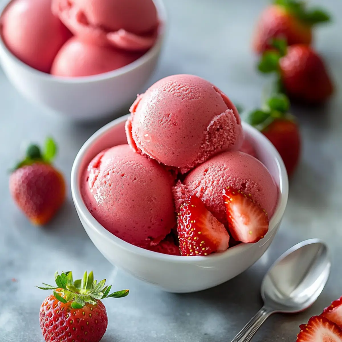 Easy Strawberry Sorbet Recipe