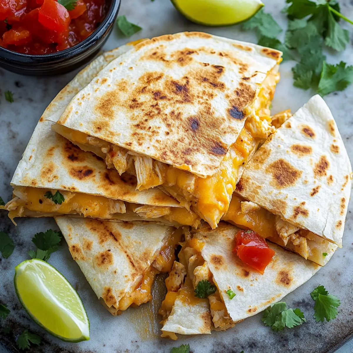 Easy Chicken Quesadillas Recipe