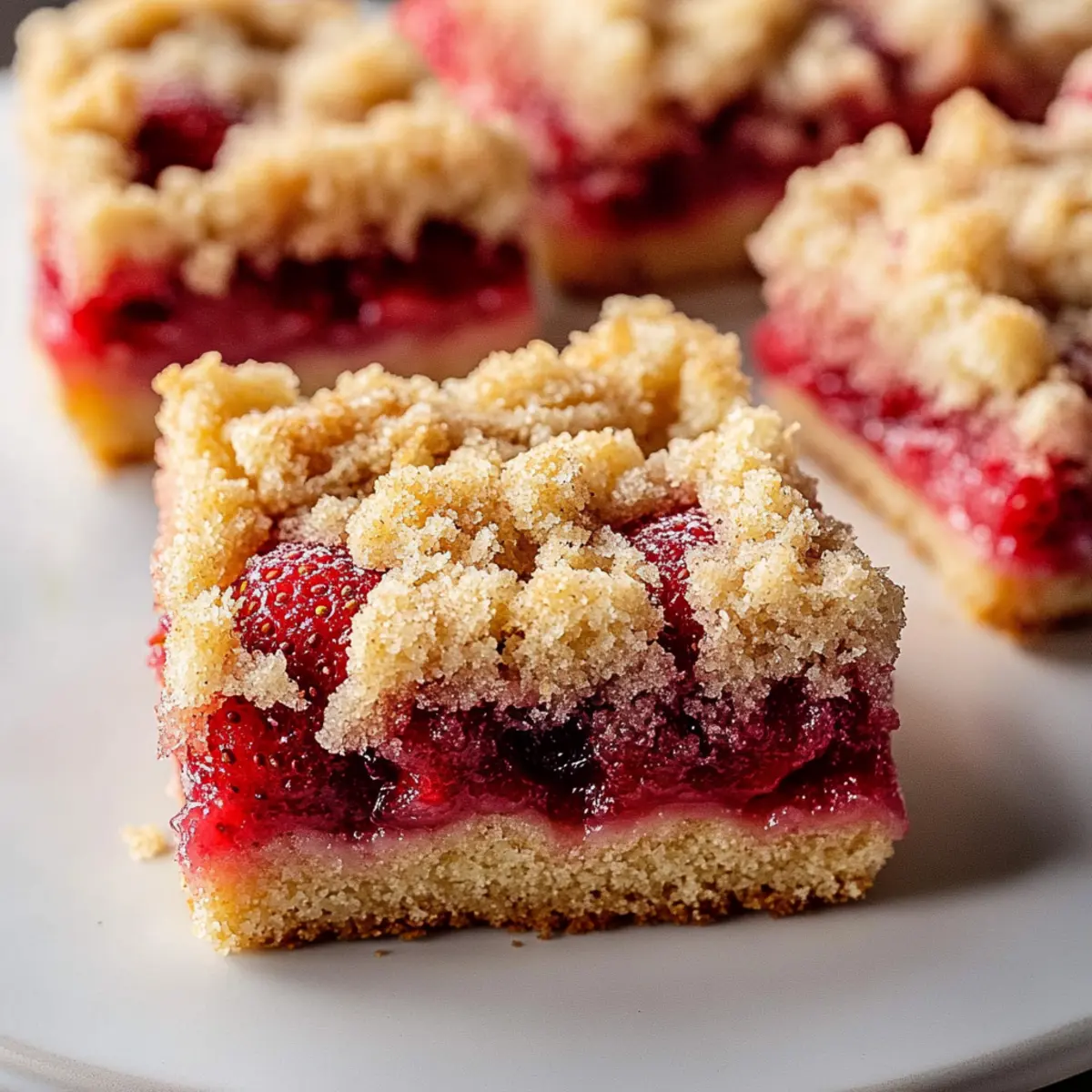 Vegan Strawberry Crumb Cake Recipe