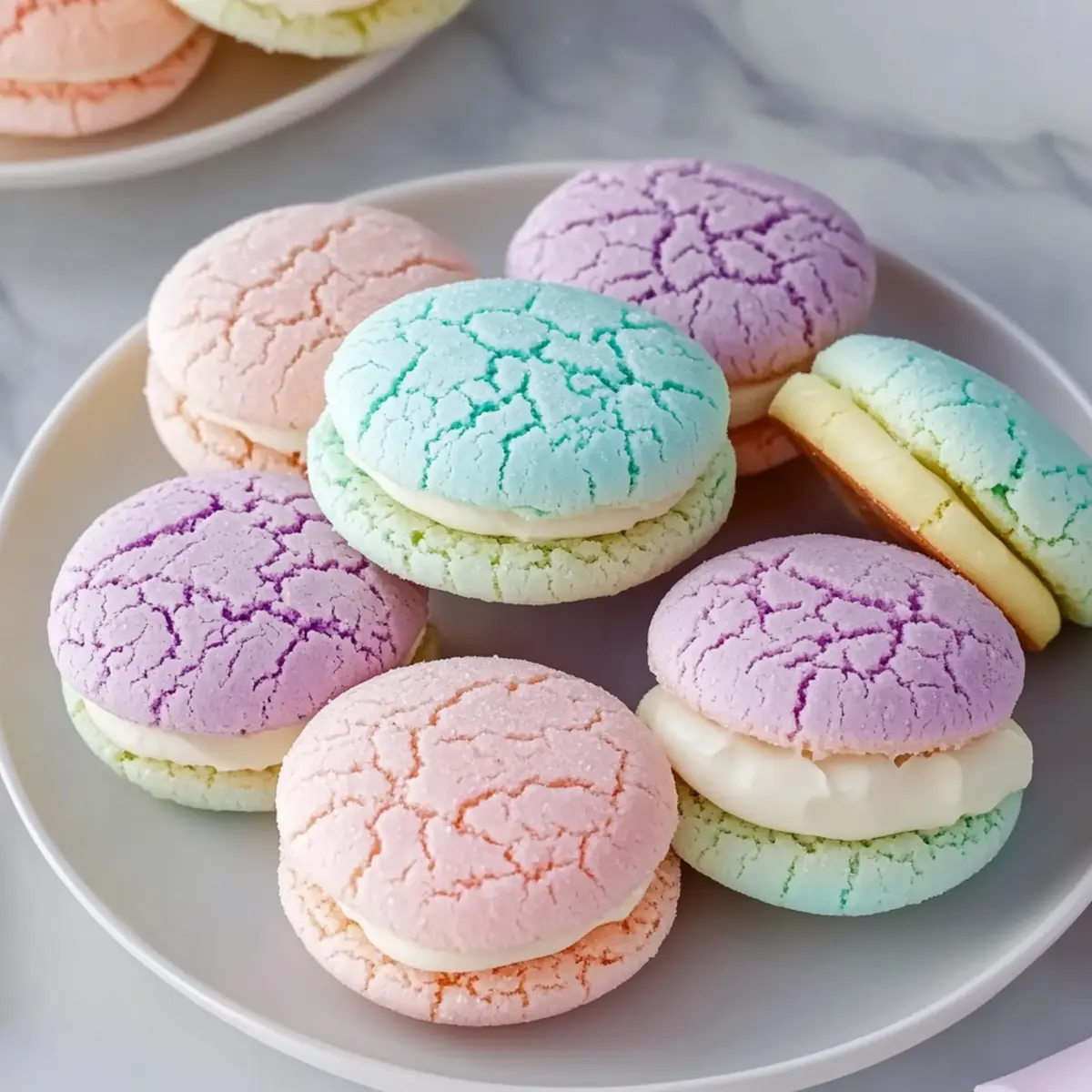 Pastel Sugar Cookie Sandwiches Recipe