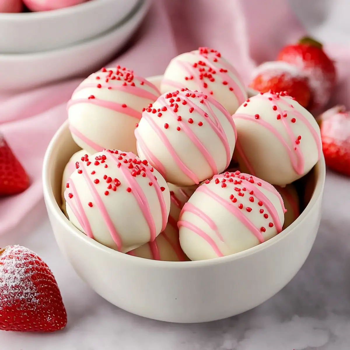 Strawberry Cake Truffles Recipe