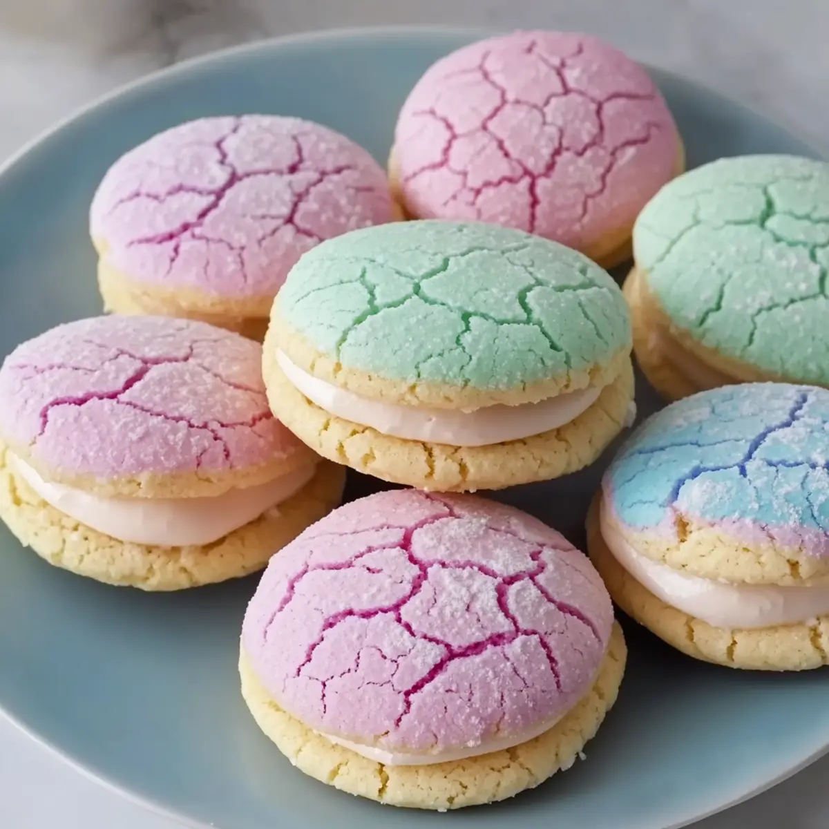 Pastel Sugar Cookie Sandwiches Recipe