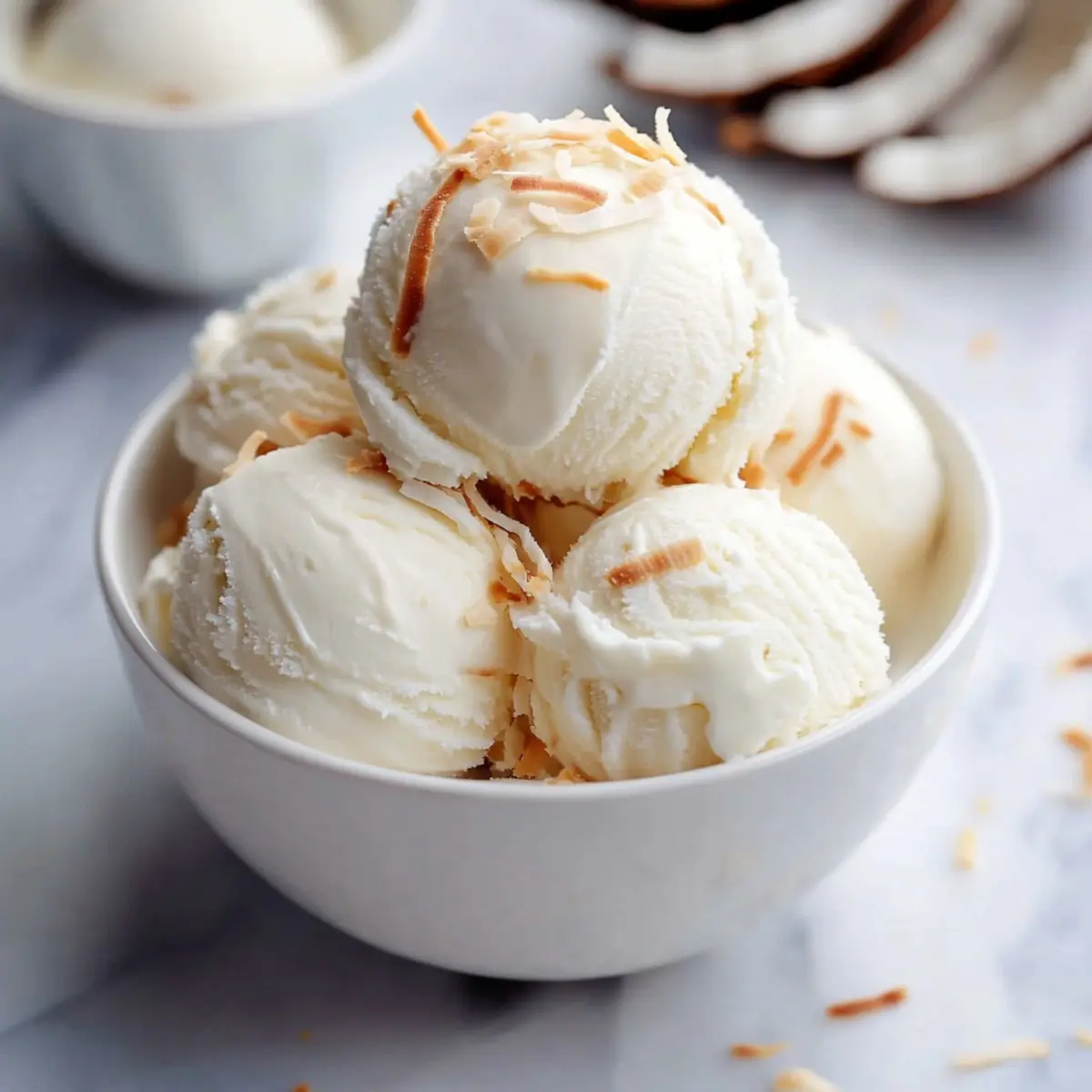 Homemade Coconut Ice Cream Recipe