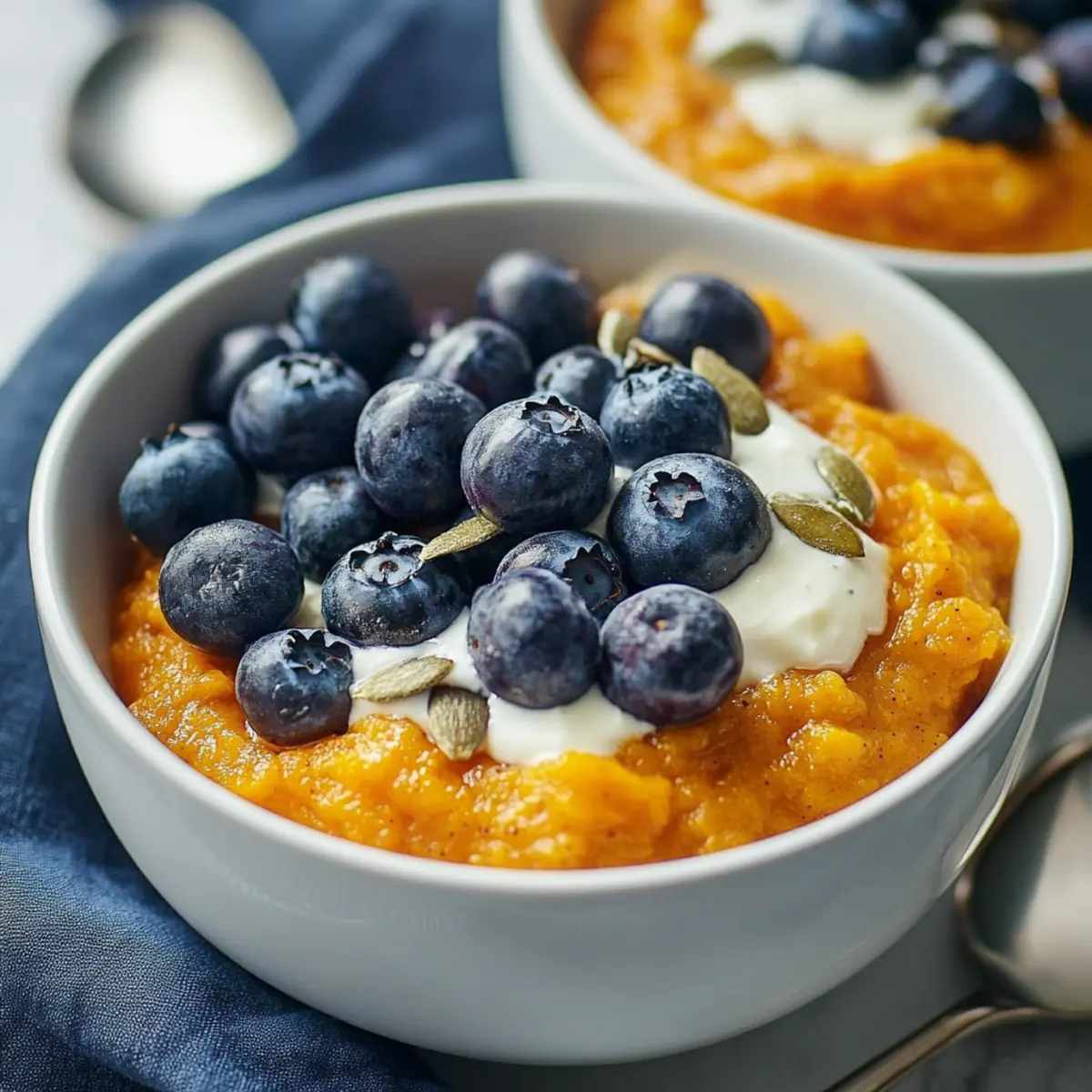 Sweet Potato Breakfast Bowl with Blueberries Recipe