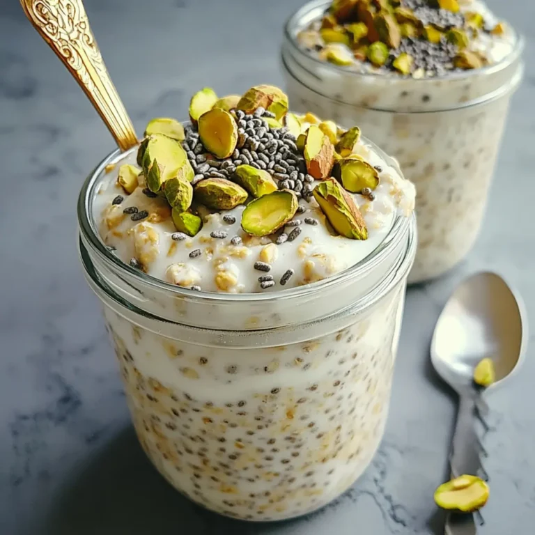 Creamy Pistachio Protein Overnight Oats Recipe