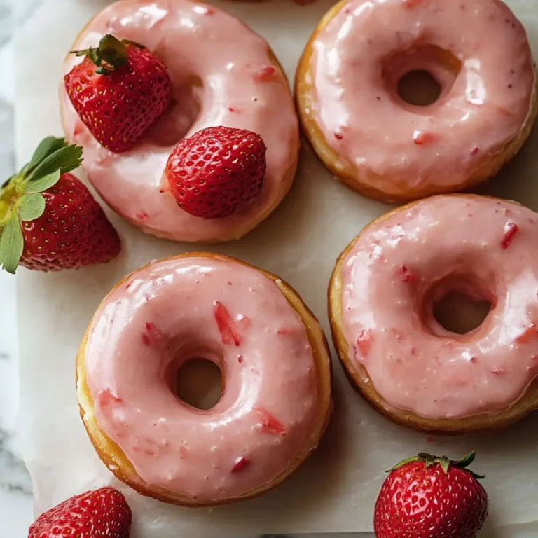 Strawberry Glazed Donuts Recipe