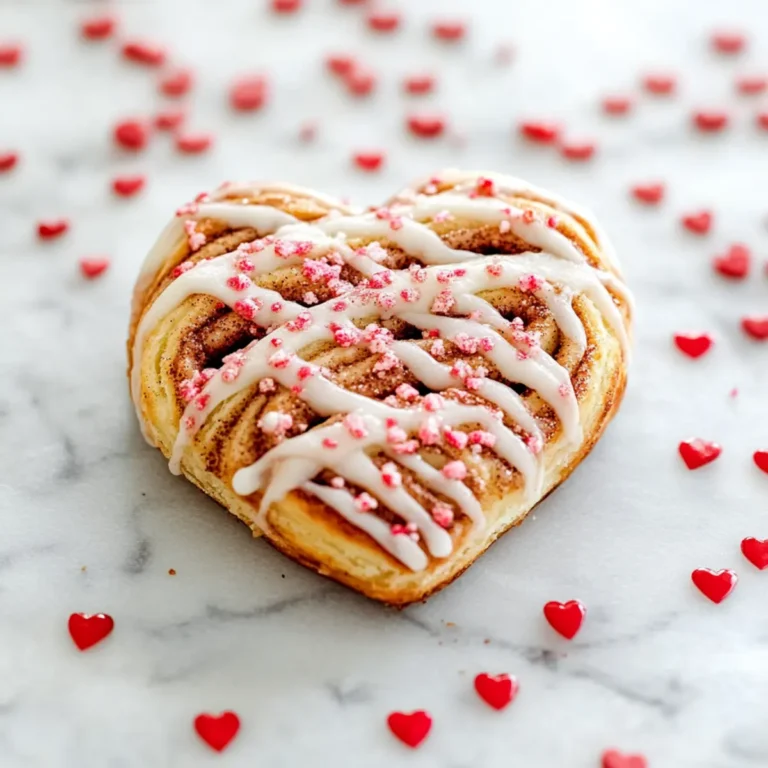 Heart-Shaped Cinnamon Rolls Recipe