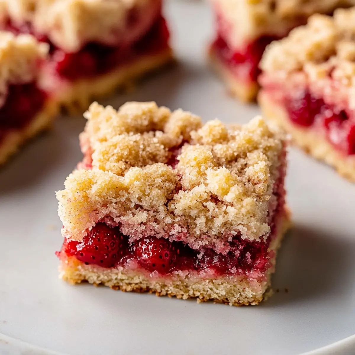 Vegan Strawberry Crumb Cake Recipe