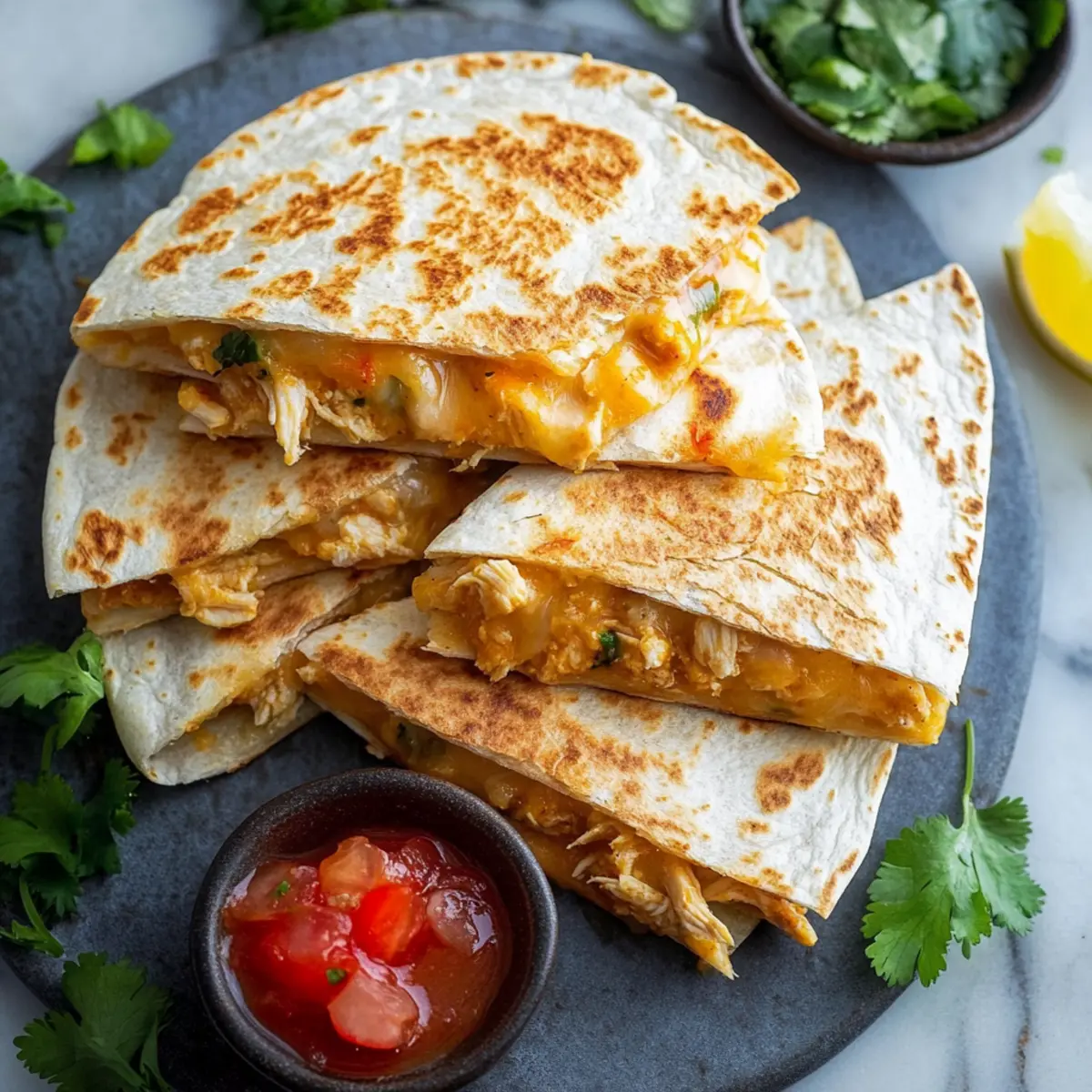 Easy Chicken Quesadillas Recipe