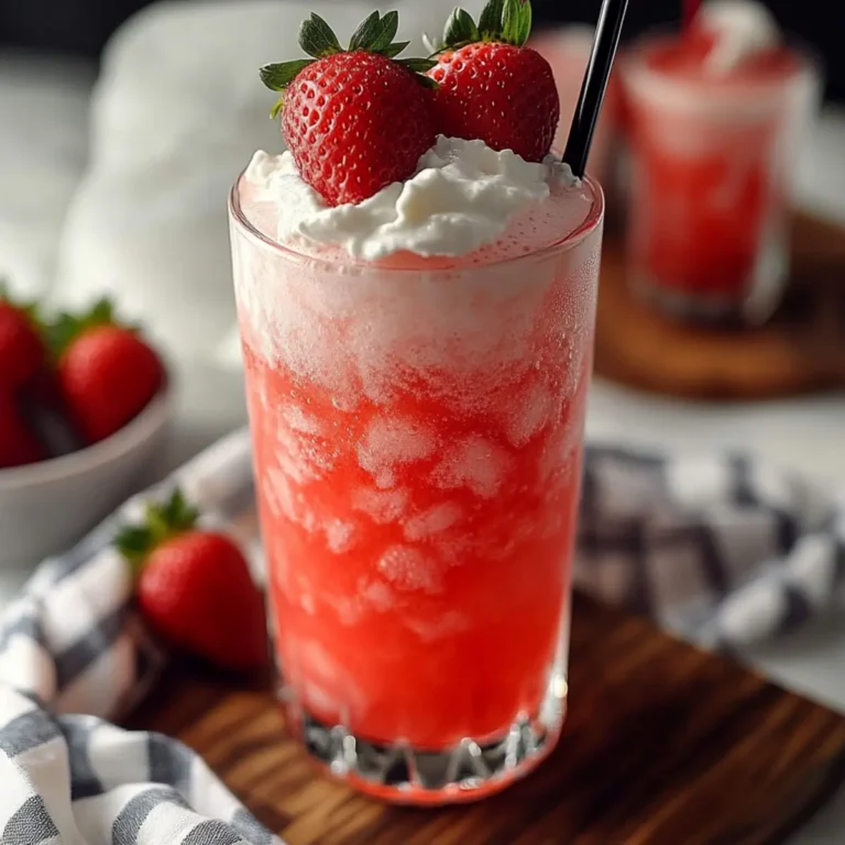 Strawberry Soda with Vanilla Cream Recipe