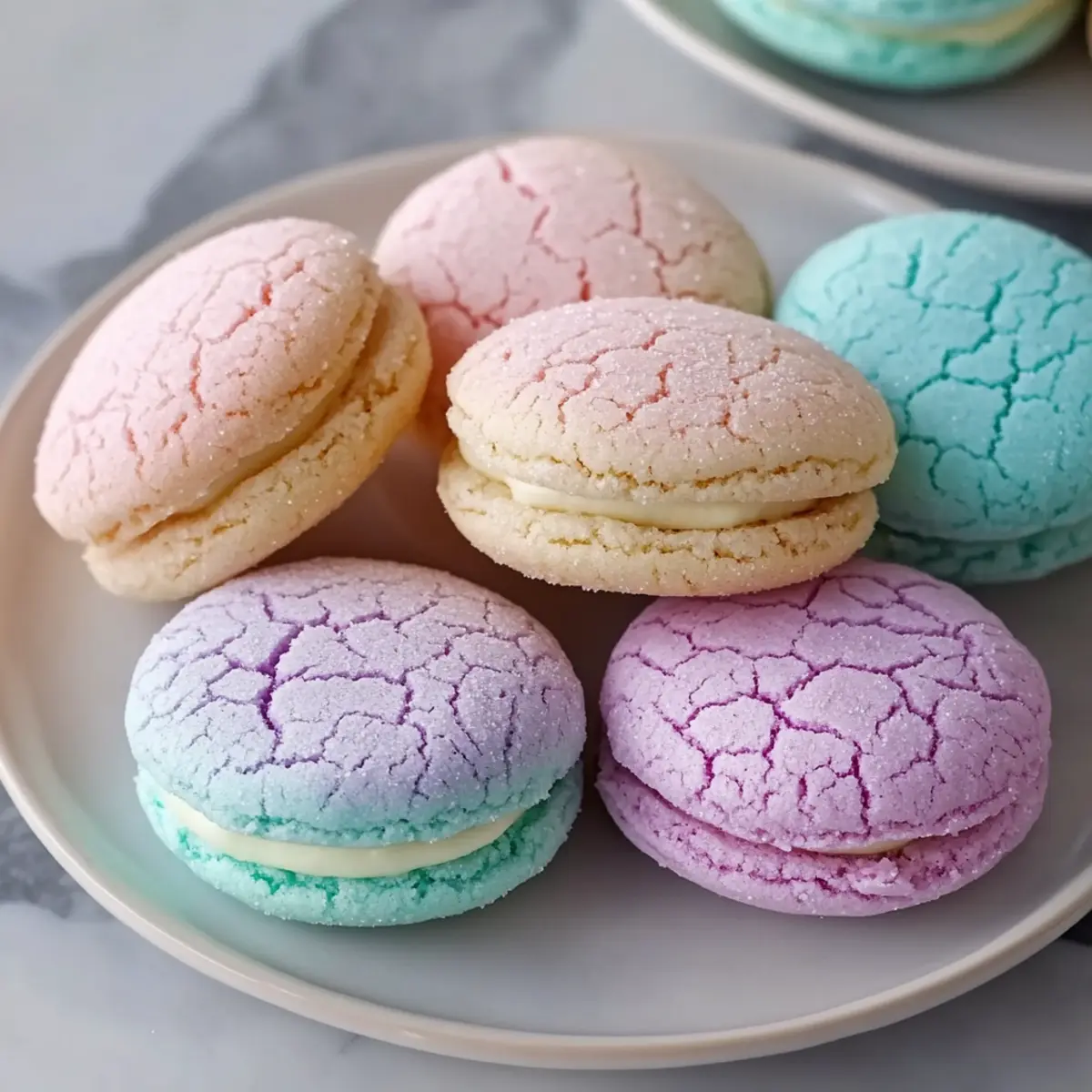 Pastel Sugar Cookie Sandwiches Recipe