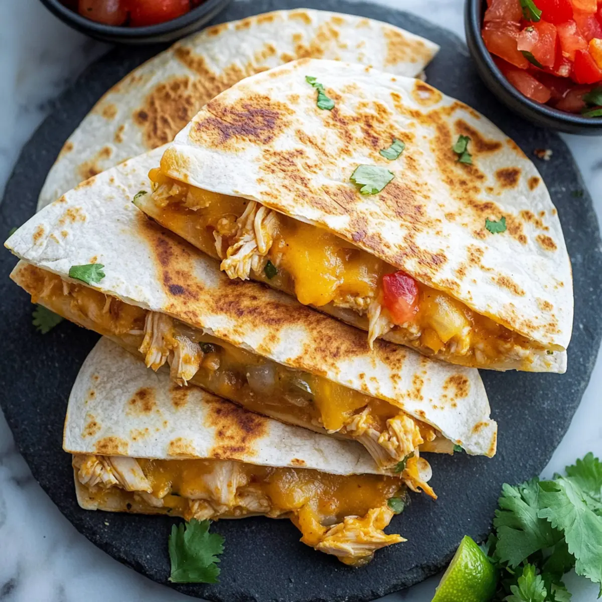 Easy Chicken Quesadillas Recipe