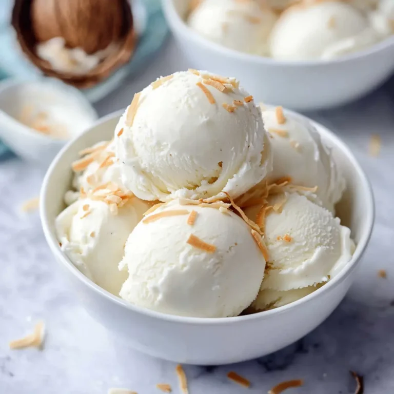 Homemade Coconut Ice Cream Recipe