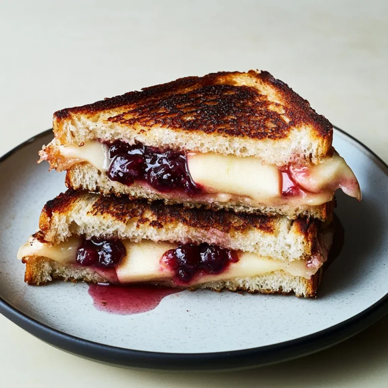 Apple and Cranberry Grilled Cheese: A Cozy Delight